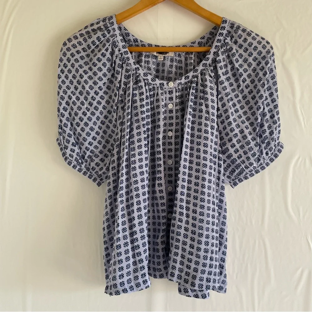 Madewell blue puff