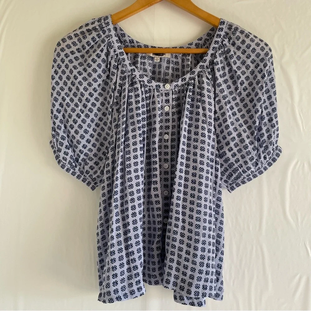Madewell blue puff