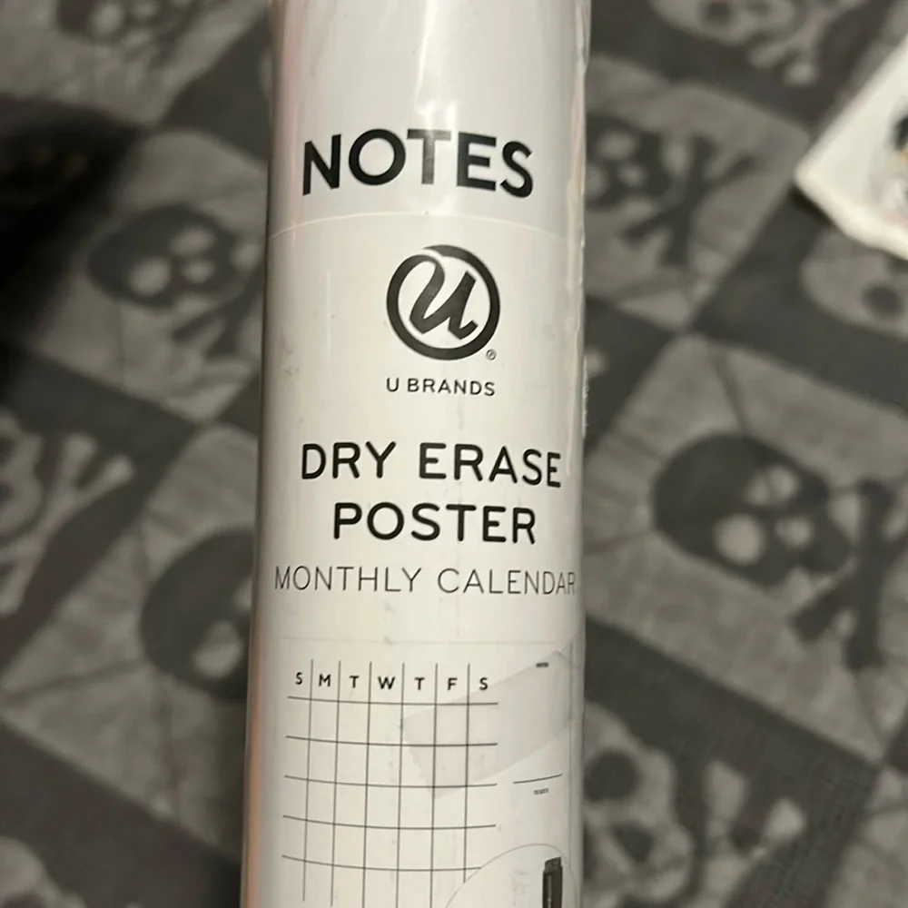 👑 Dry erase monthly calendar poster