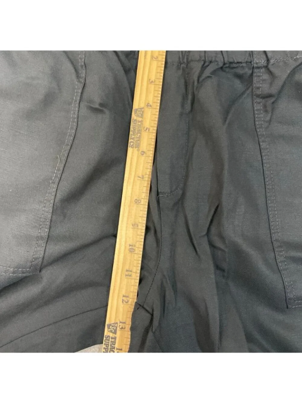 NWT Banana Republic Women's XXL Black Tapered Crop Pants Linen Blend  B1690