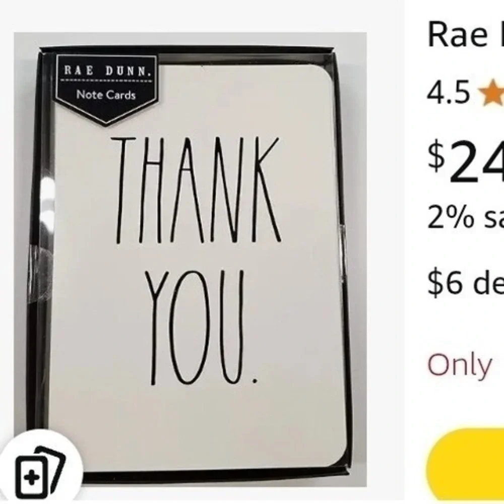 Rae‎ Dunn Office Stationery Bundle Write Notebook List Notepad Thank You New
