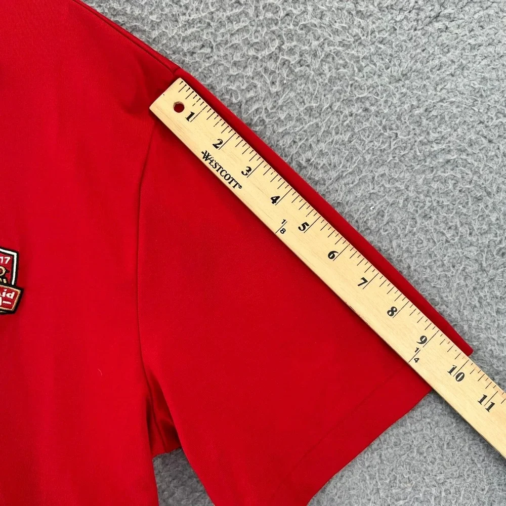 POLO GOLF Ralph Lauren Polo Shirt Men Medium Red Kitchen‎ Aid Senior PGA Logo