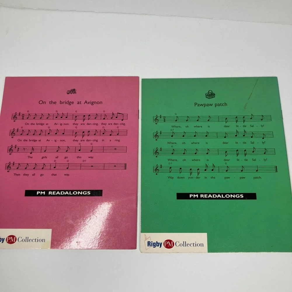 Lot Of 7 Early‎ Reader Song Books Paperback Single Copies Homeschool Tutoring