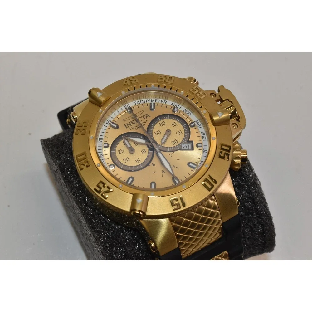 Invicta Subaqua Noma III‎ Chronograph Wrist Watch Mens 50mm Mineral Stainless