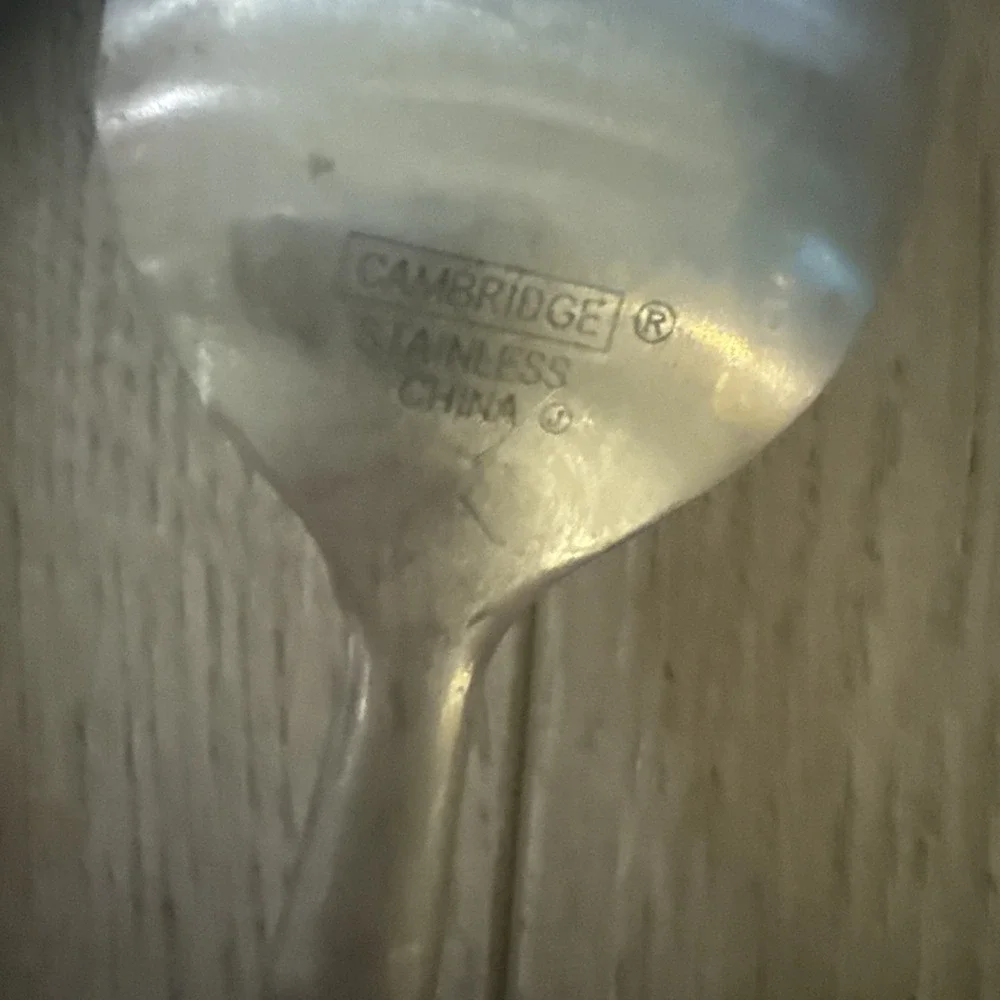 Cambridge TOWNHOUSE Stainless Place Oval‎ Soup Spoons SATIN 7 3/4