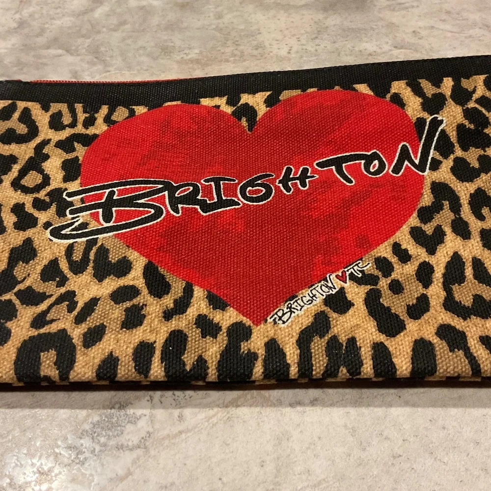 Brighton Canvas Pouch 6”x9” Leopard Print 2020 New
