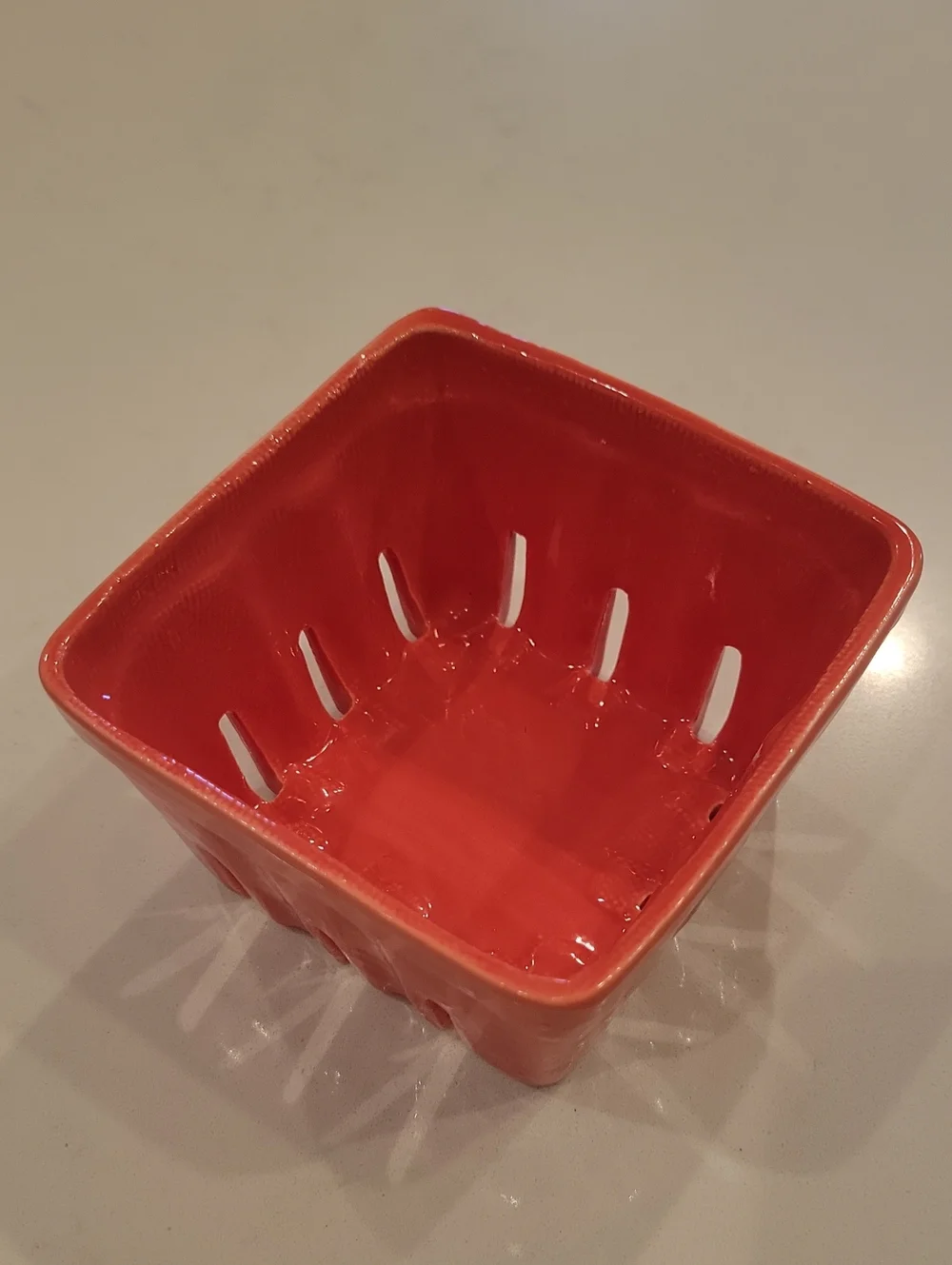 Anthropologie Biscuit Ceramic Berry/ Cherry Tomato Basket