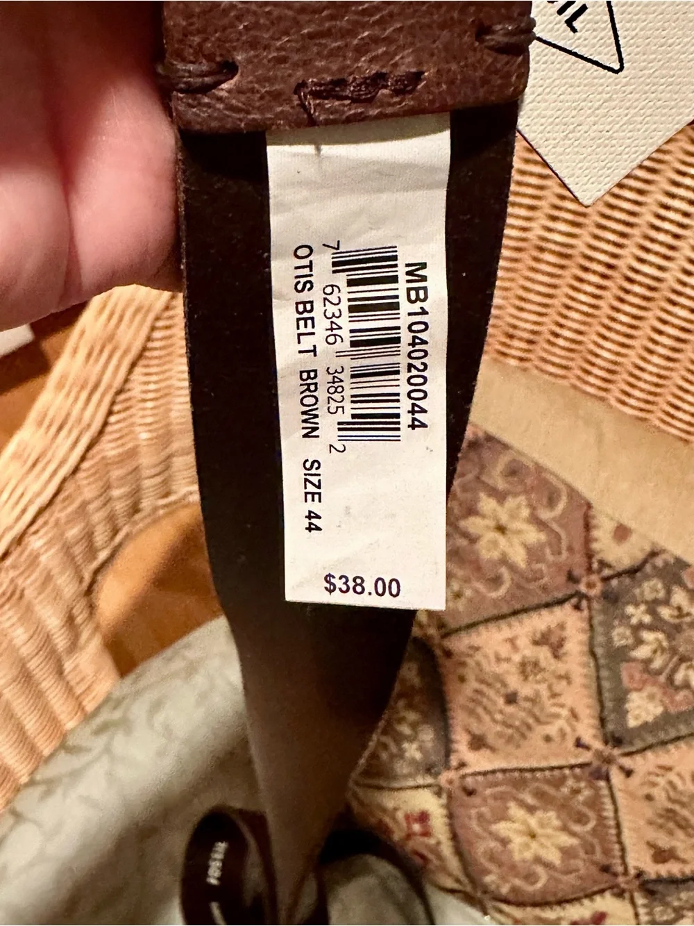 Fossil look buckle embossed