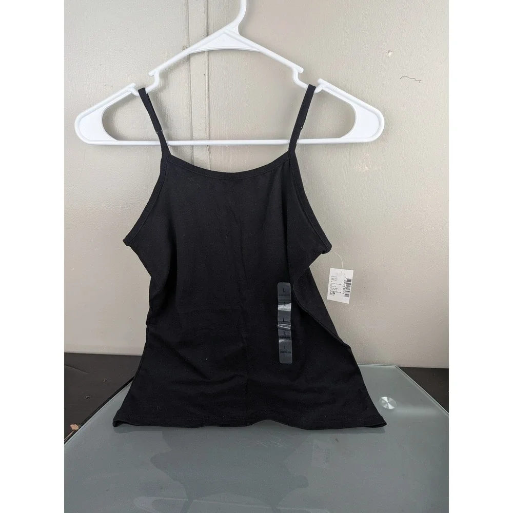 The Childrens Place Girls Black Camisole Adjustable Straps Size L 10-12 NWT