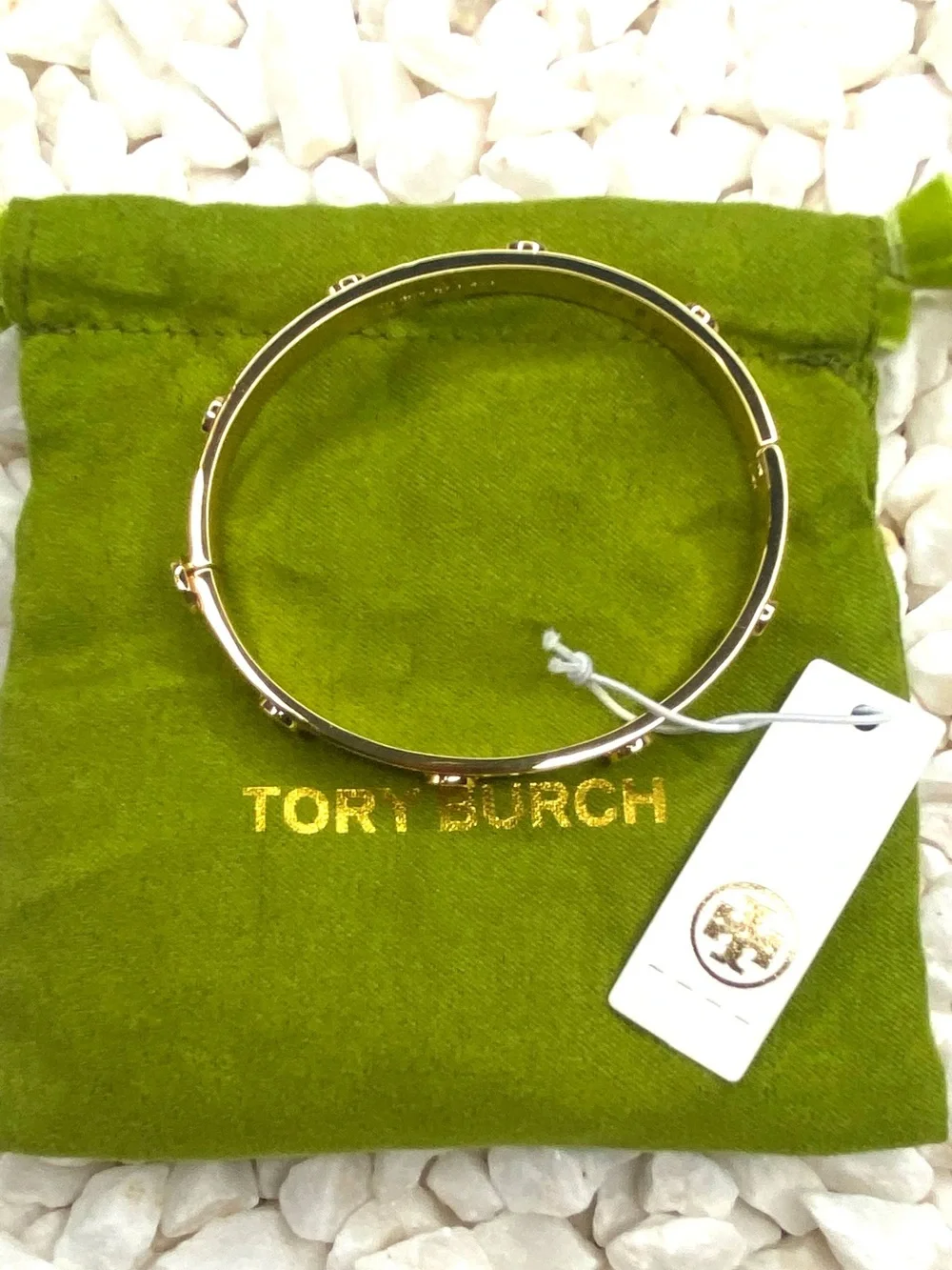 Tory Burch polished gold