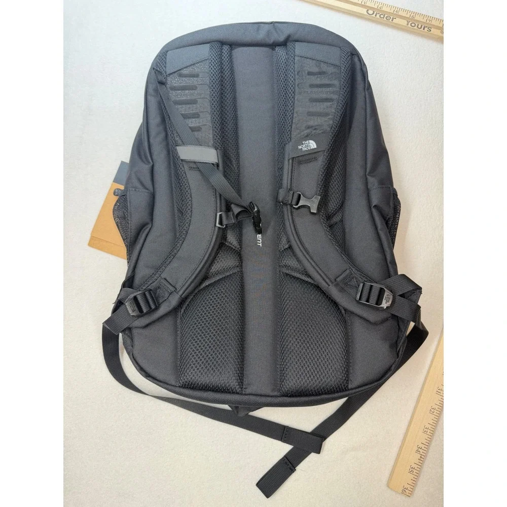 The North Face Jester Backpack Green Black Laptop Sleeve School Travel New NWT