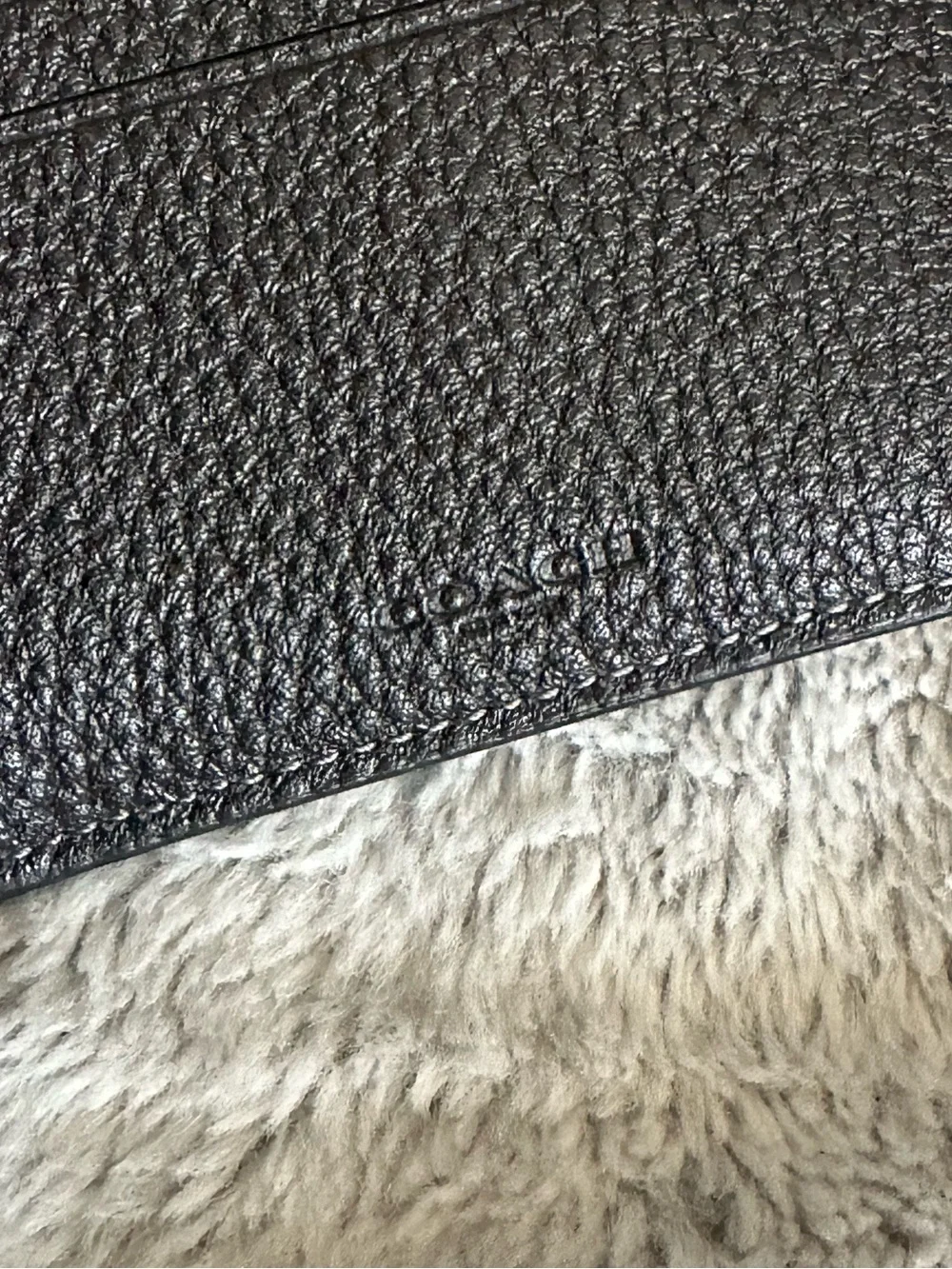 Coach men’s embossed
