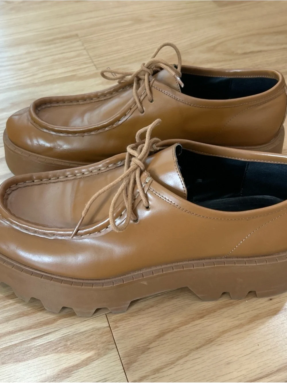 Zara brown leather