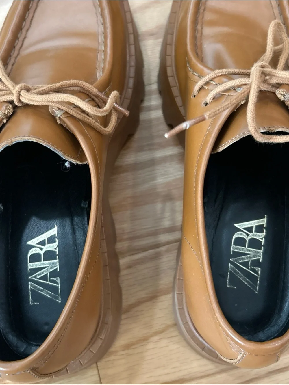 Zara brown leather