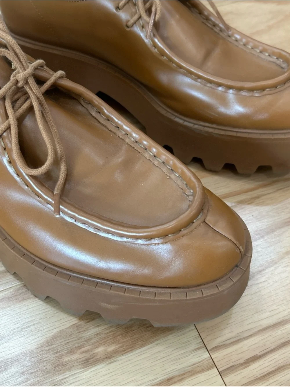 Zara brown leather