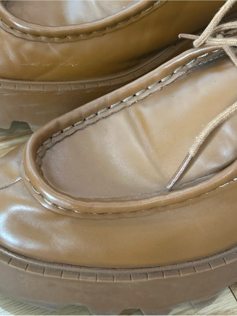 Zara brown leather