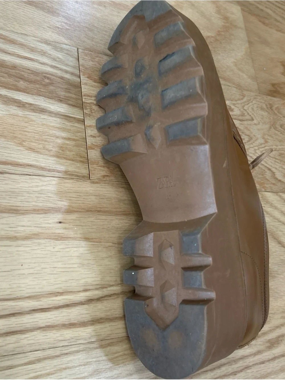 Zara brown leather