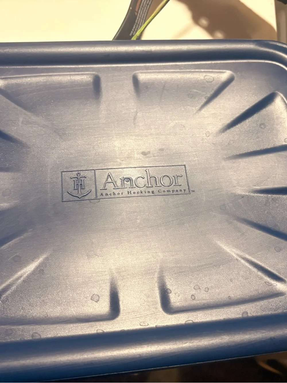 Pyrex rectangular label
