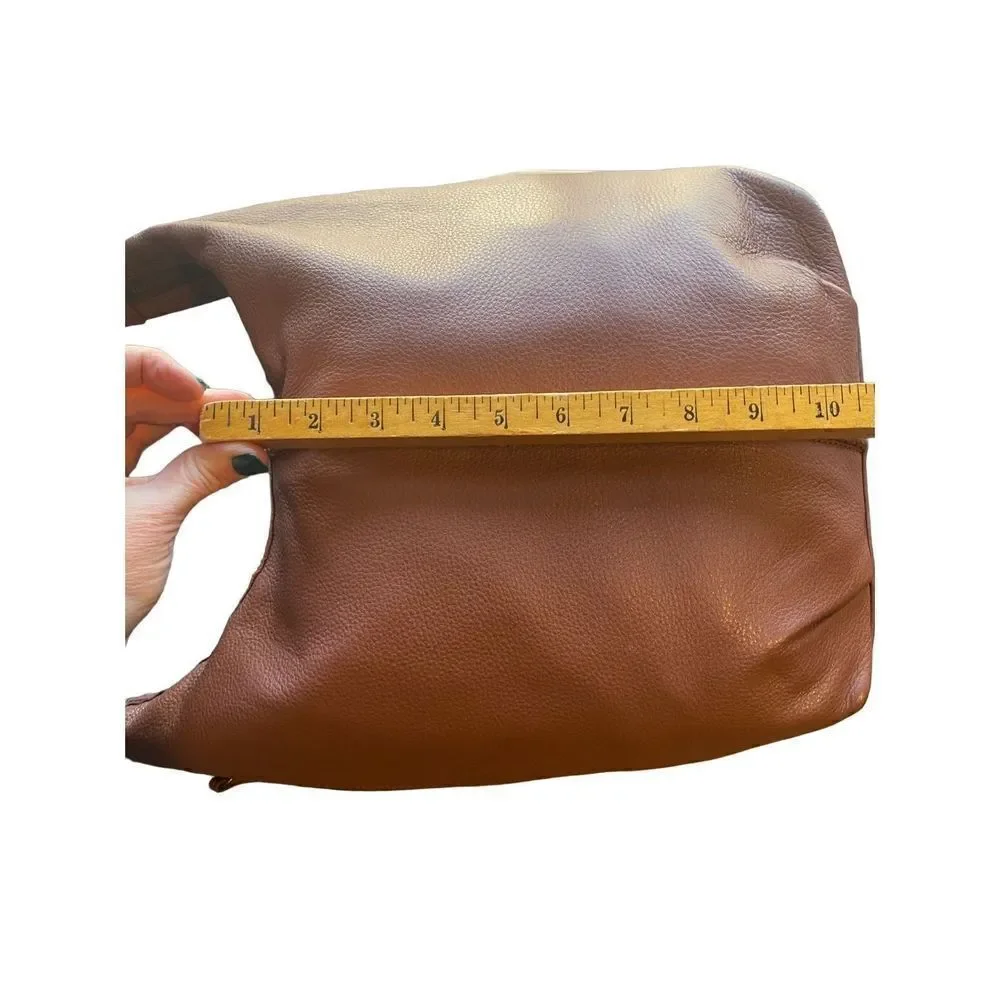 Lucky Brand brown leather over the shoulder  large hobo bag rare
