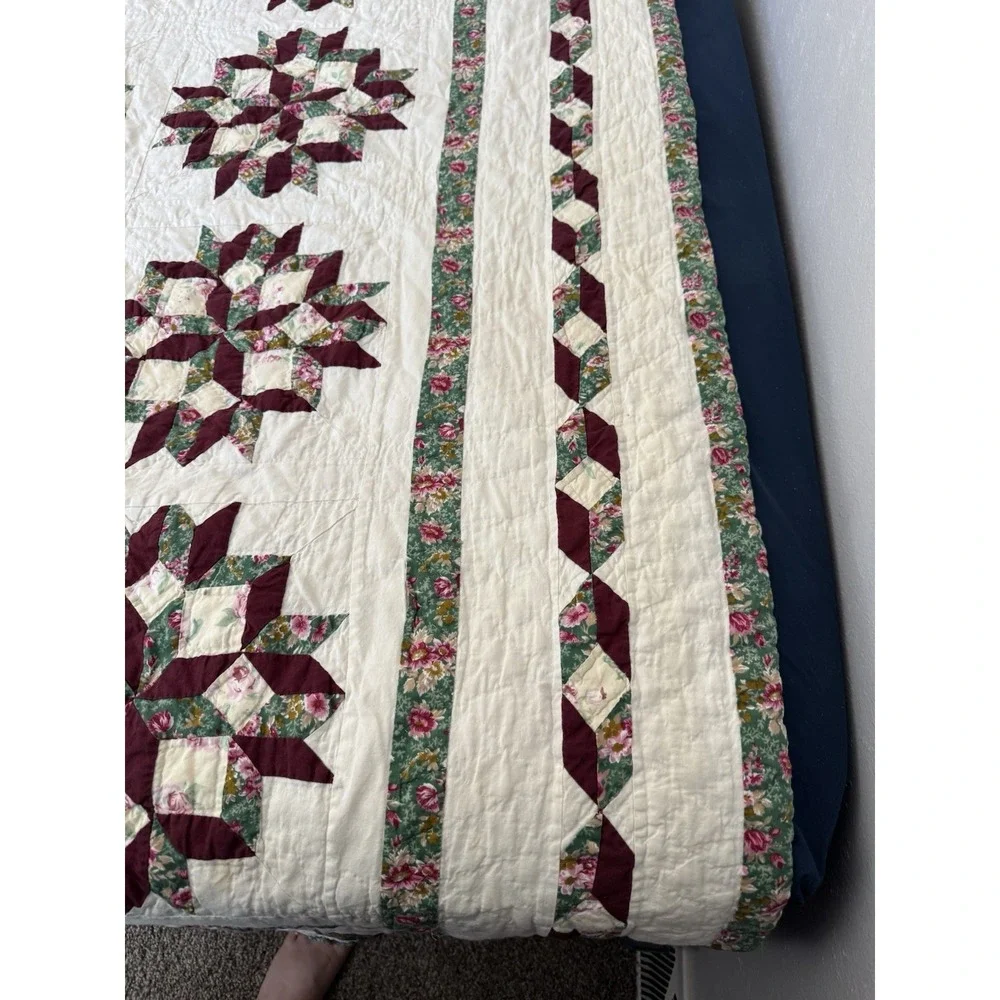 Vintage Quilt Bedspread King 82 X 93