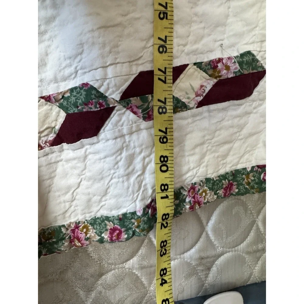 Vintage Quilt Bedspread King 82 X 93