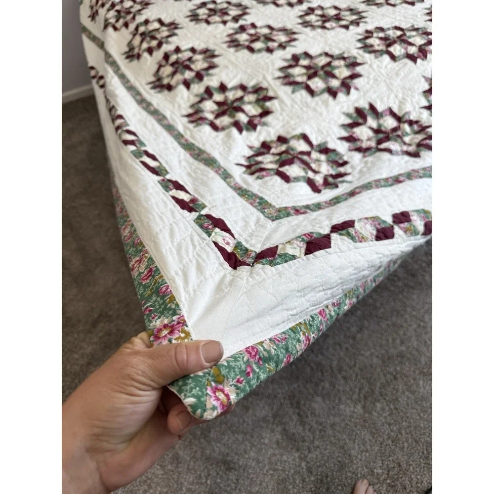 Vintage Quilt Bedspread King 82 X 93
