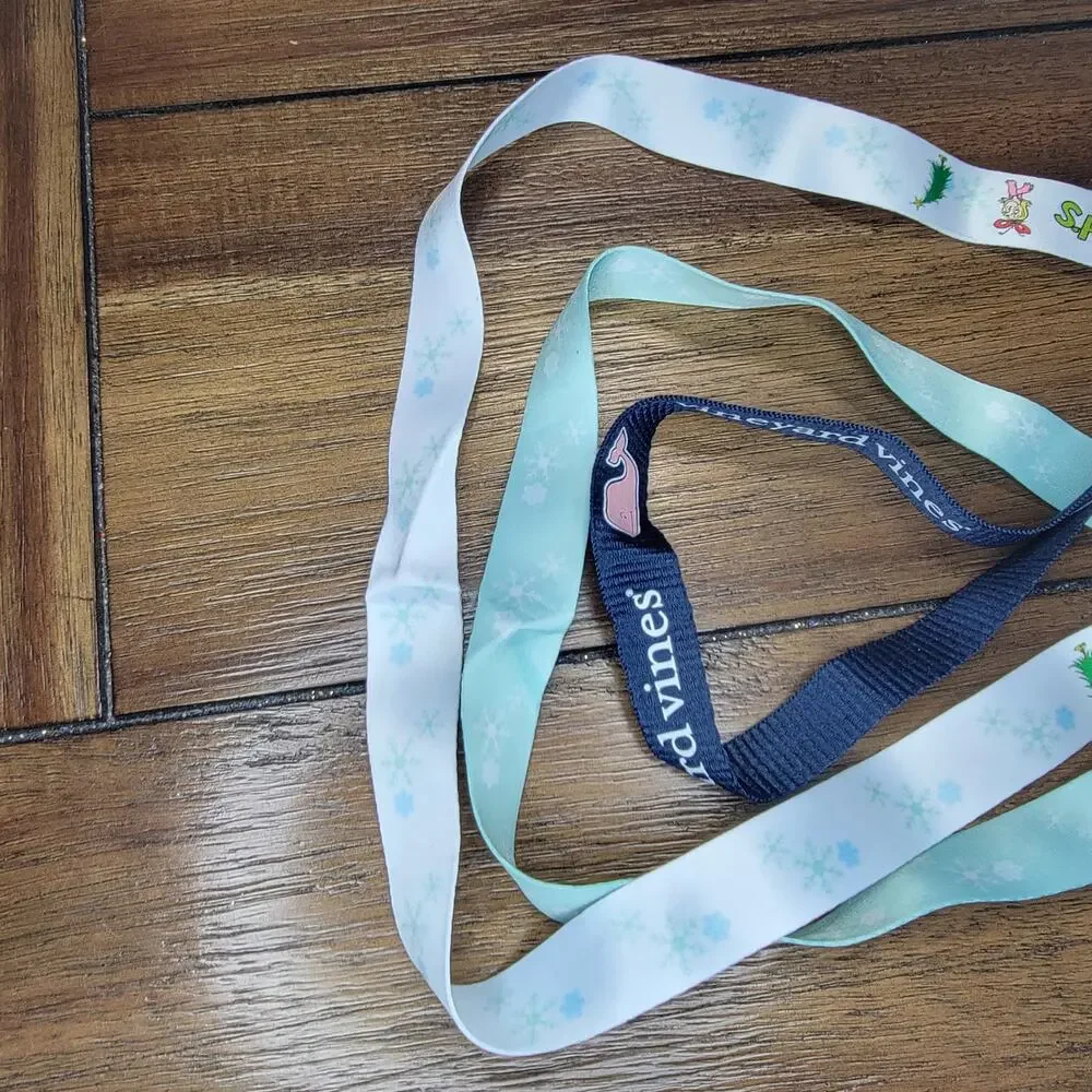 Set of 3 Lanyards: Grinch's Grotto White & Mint and Vineyard Vines