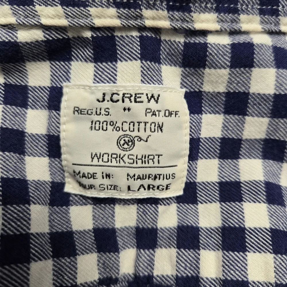 J. Crew blue white