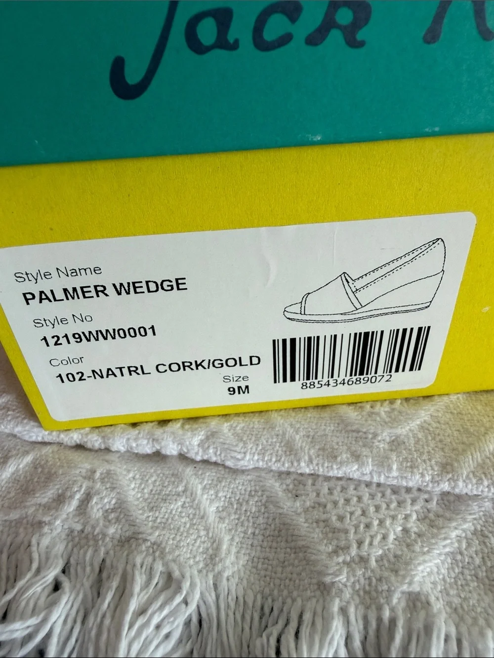 Jack Rogers cork upper