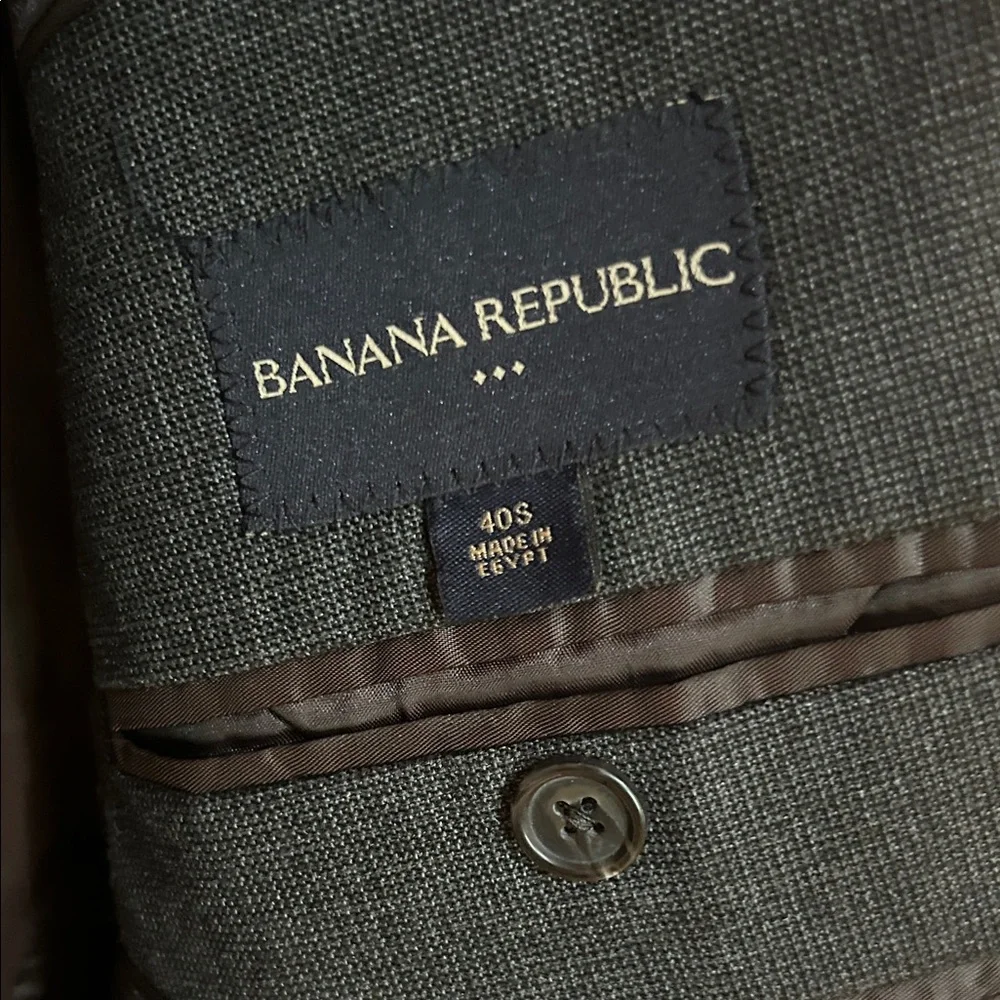 Banana Republic Men's Dark Grey Suit Blazer