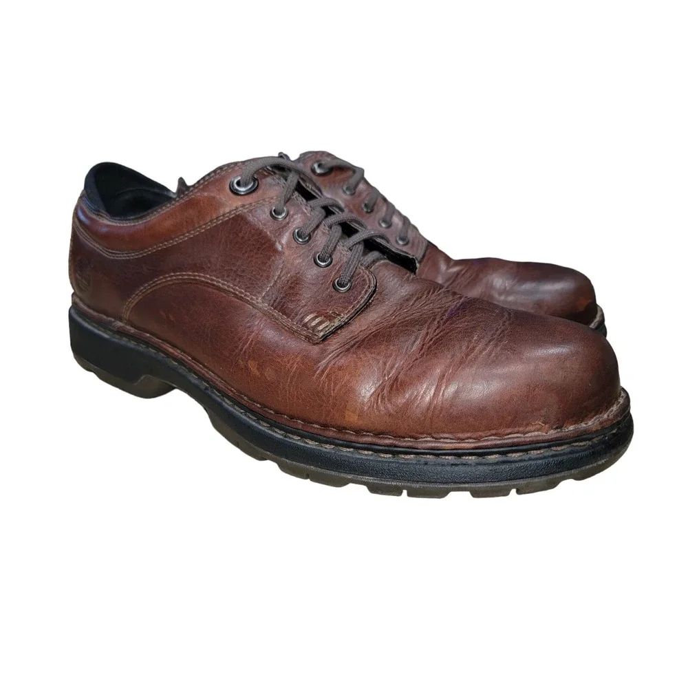 Timberland Men's Smart Comfort System Brown Leather‎ Oxford Shoes Sz 13