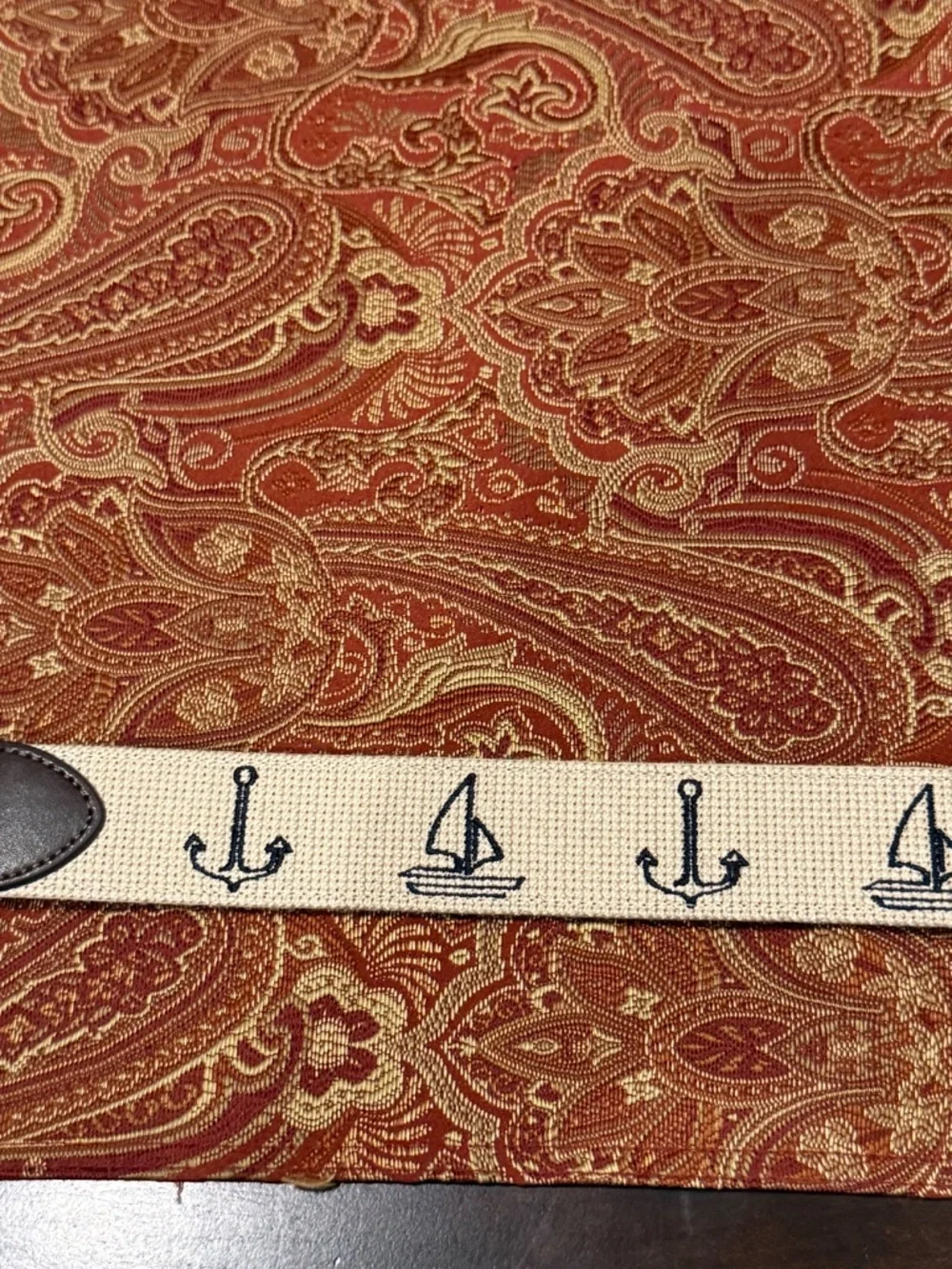Penguin Men's Size 32 Khaki Boat & Anchor Belt MSRP $60