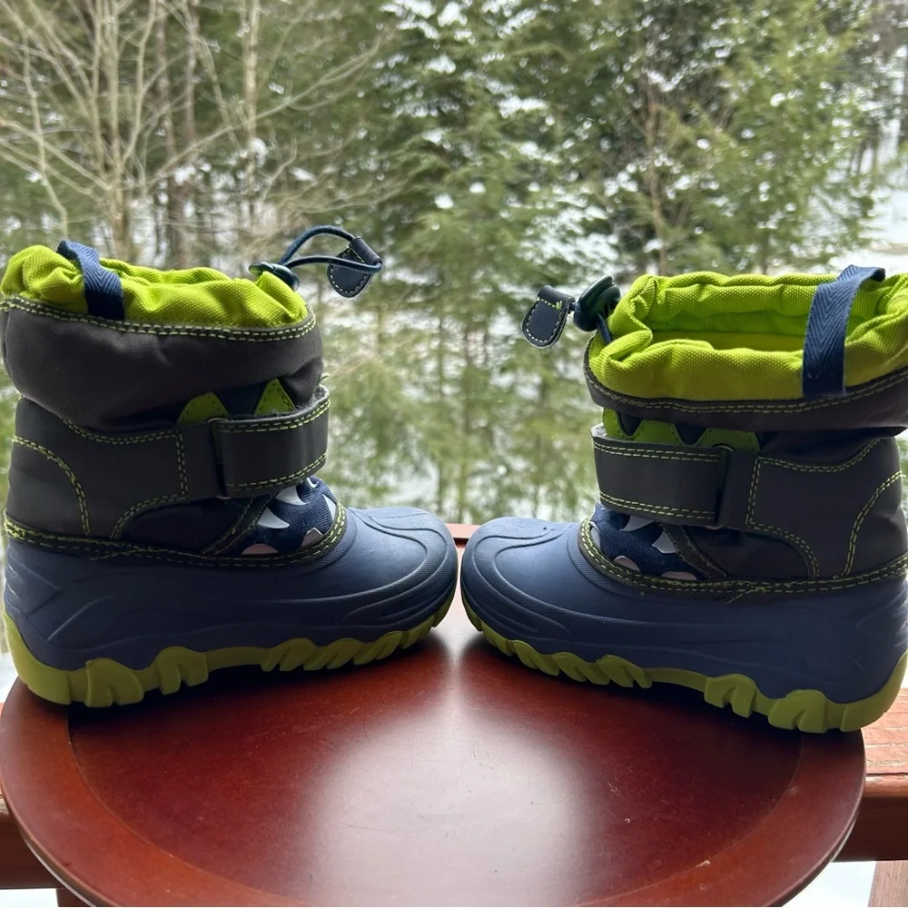 Waterproof Monster Dino Toddler Snow Boots- Size 10 | Fleece Lined | Winter Boot