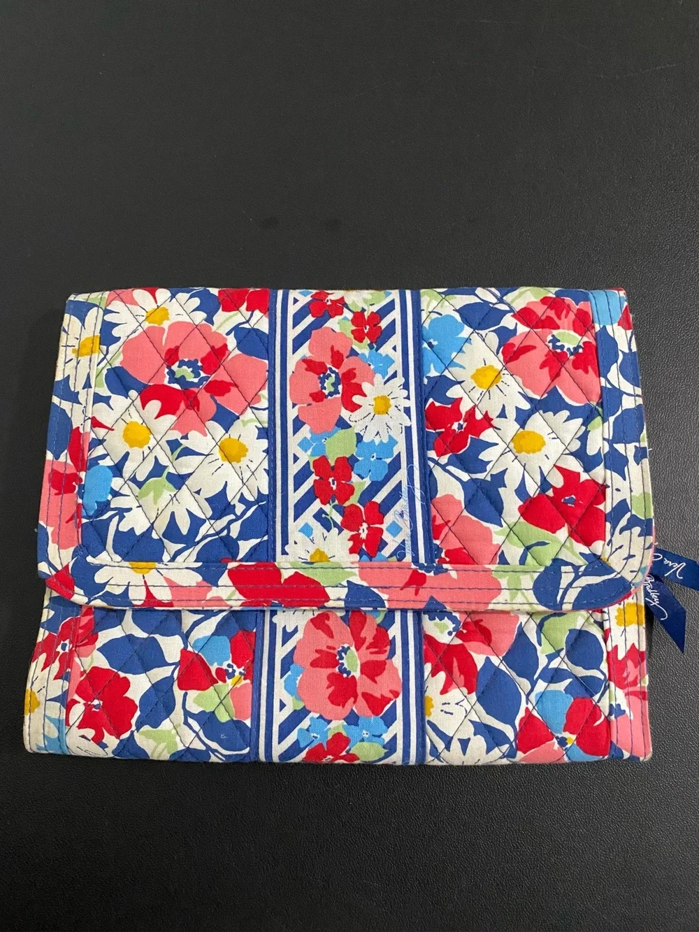 Vera Bradley Jewelry Travel Organizer Summer Cottage Floral Print Trifold EUC