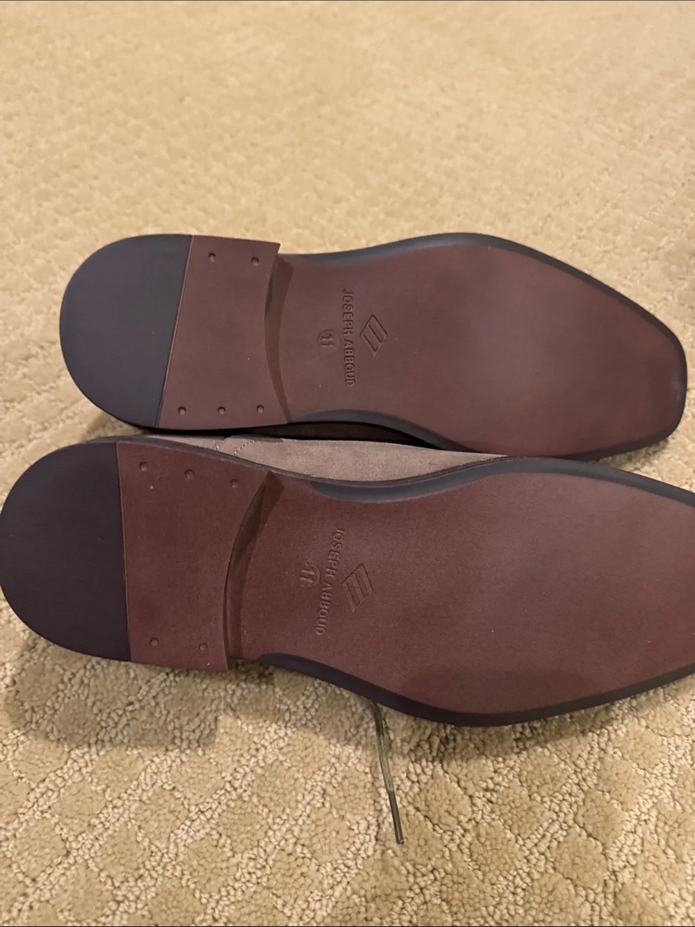 Joseph Abboud taupe suede