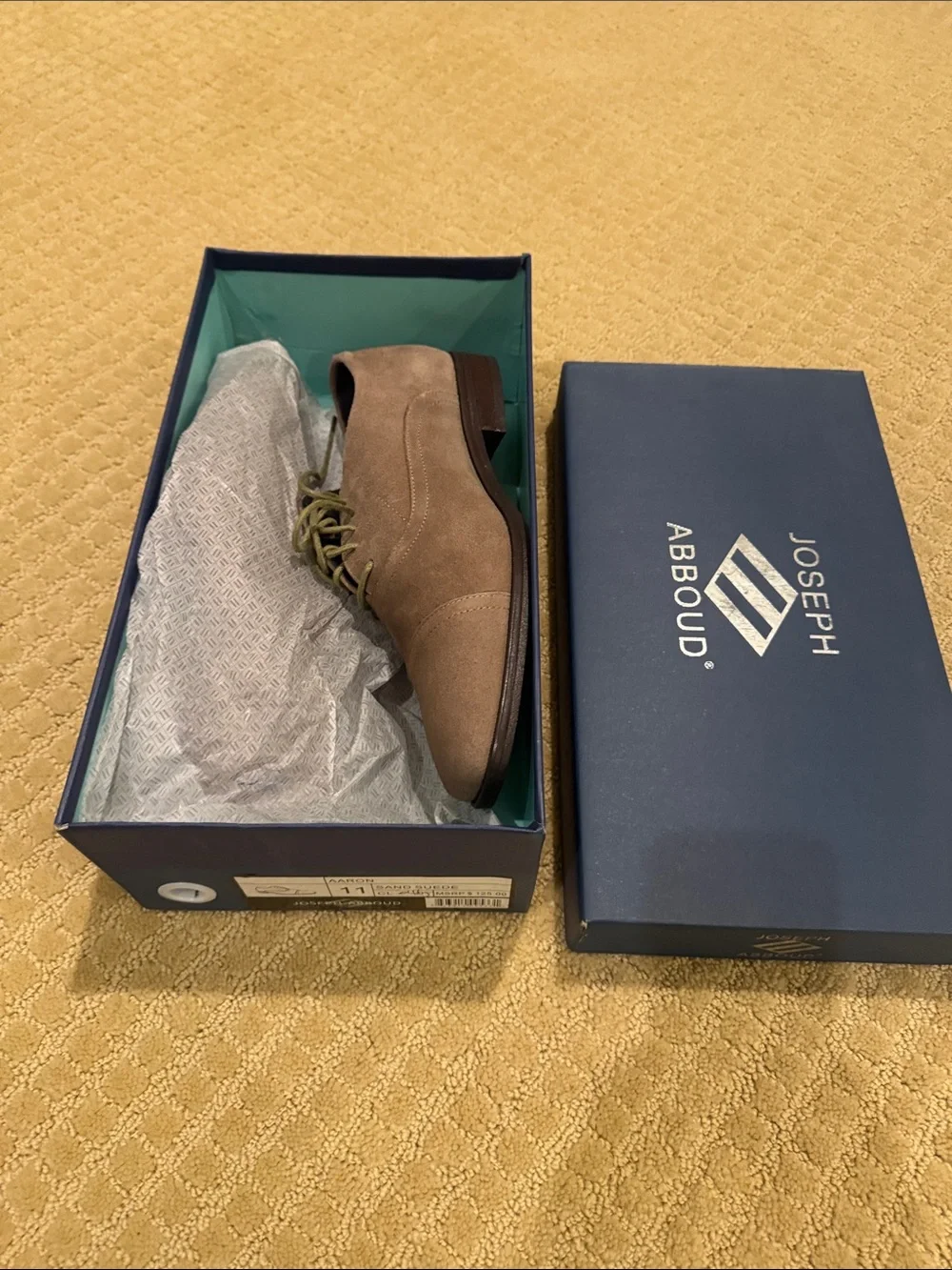 Joseph Abboud taupe suede