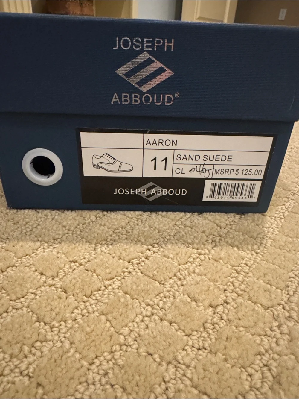 Joseph Abboud taupe suede
