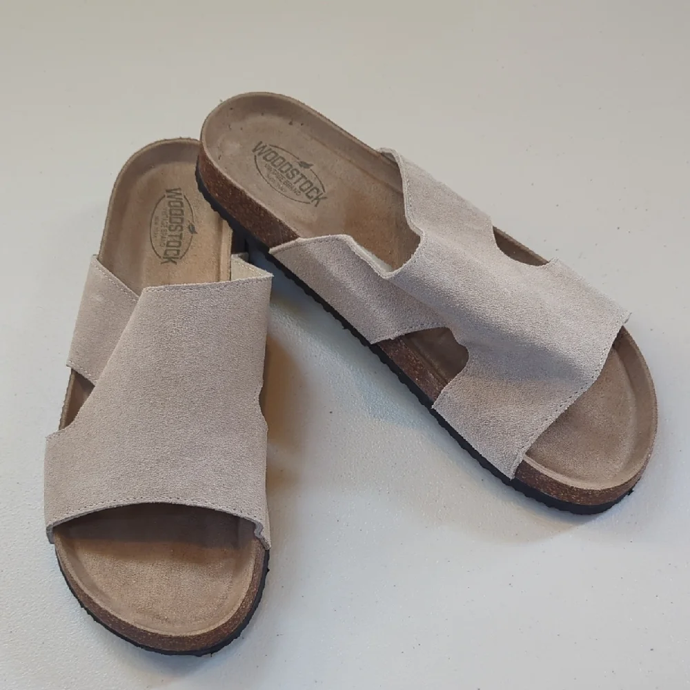 Vintage, Woodstock Stone Color Bert Slides, Sz 11