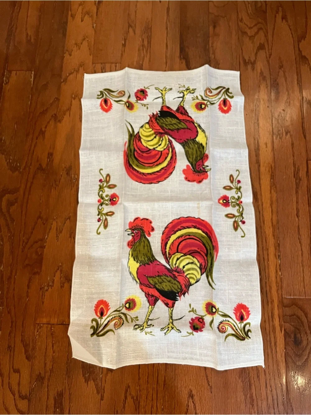 Vintage  Kitchen Dish Tea Towel LINEN  New Old Stock NOS  Roasters
