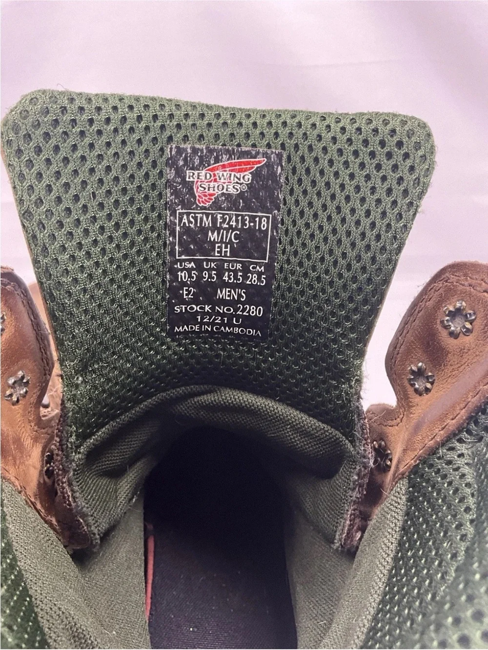 Red Wing 2280 King Toe Men’s Wide Brown Safety Toe Lace Up Work Boots 10.5 EE E2