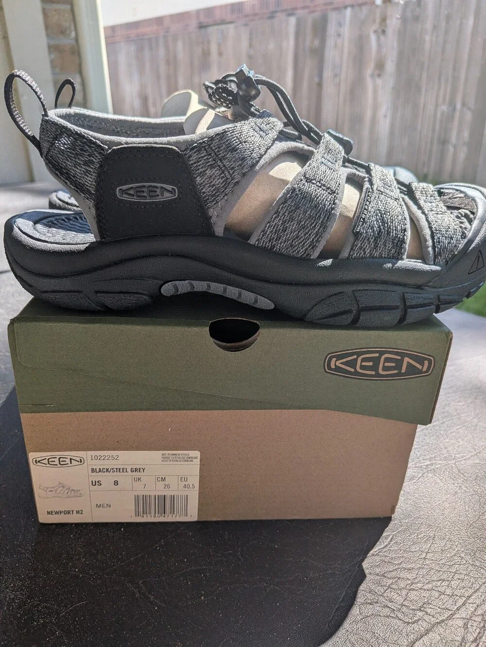 Keen Black/Steel Grey Men's Sandals