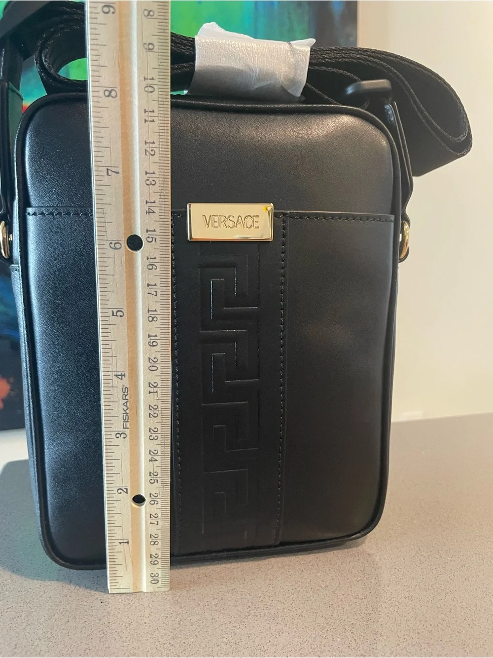 Versace compact leather