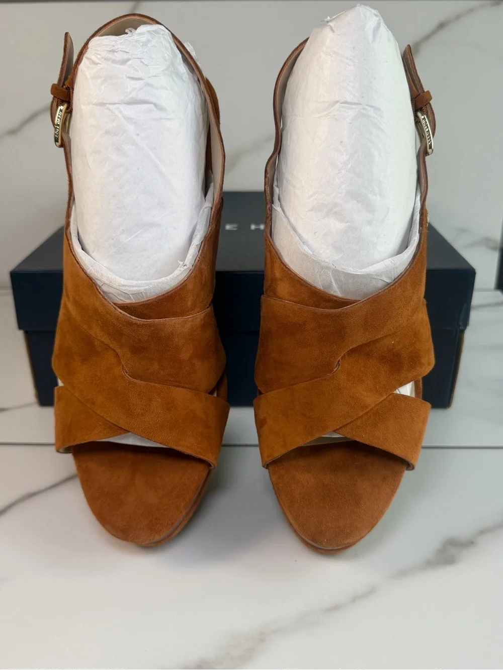 Cole Haan suede platform