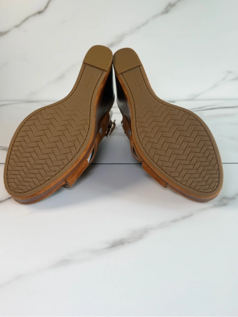Cole Haan suede platform