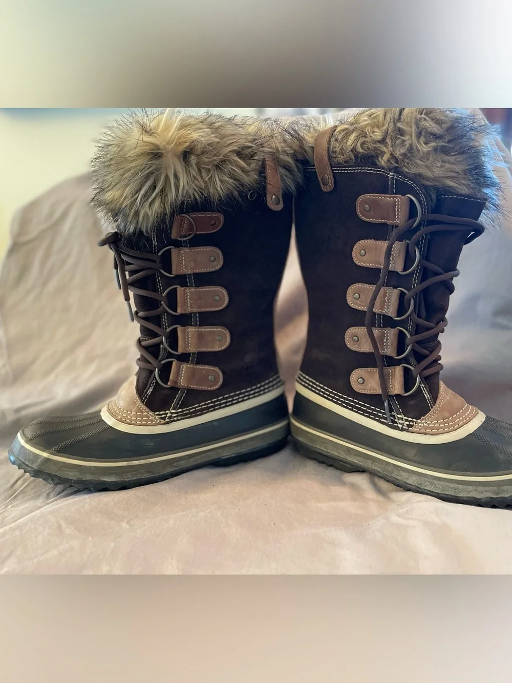Sorel Brown Joan of Arctic Sz 9 Winter Boots