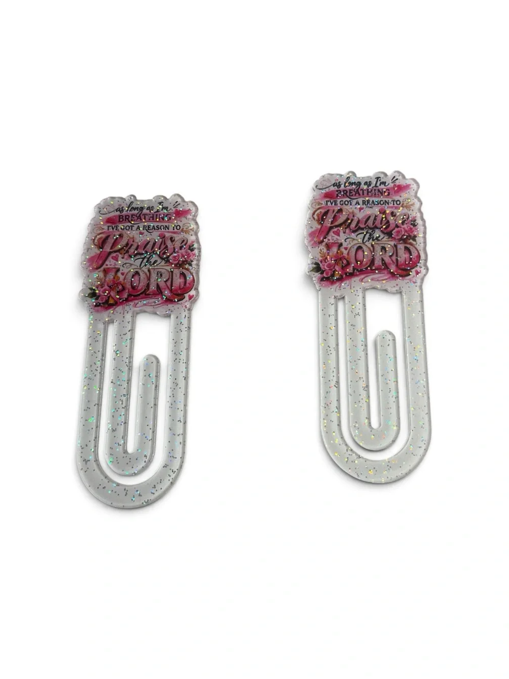 “As long as I’m breathing I’ve got reason to pause the Lord” Paperclip/Bookmark