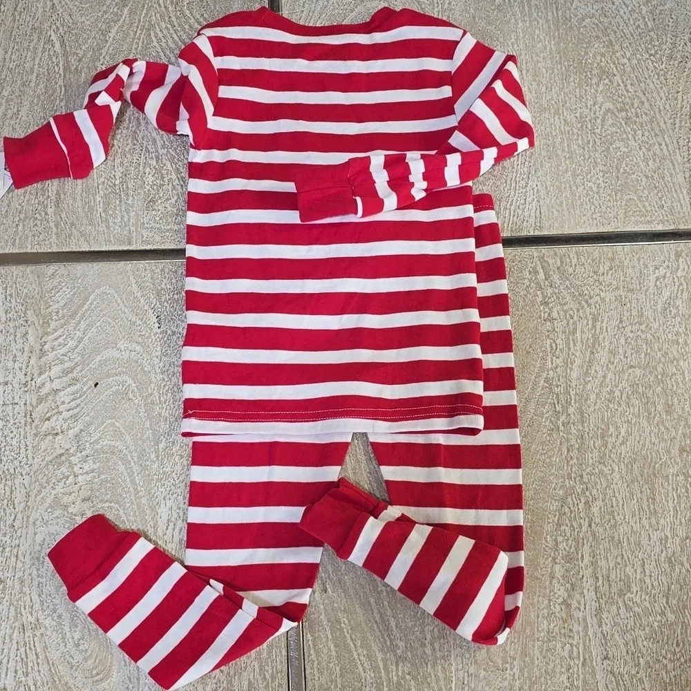 Carters Just For You Toddler Christmas Black Santa Pajamas Size 3T