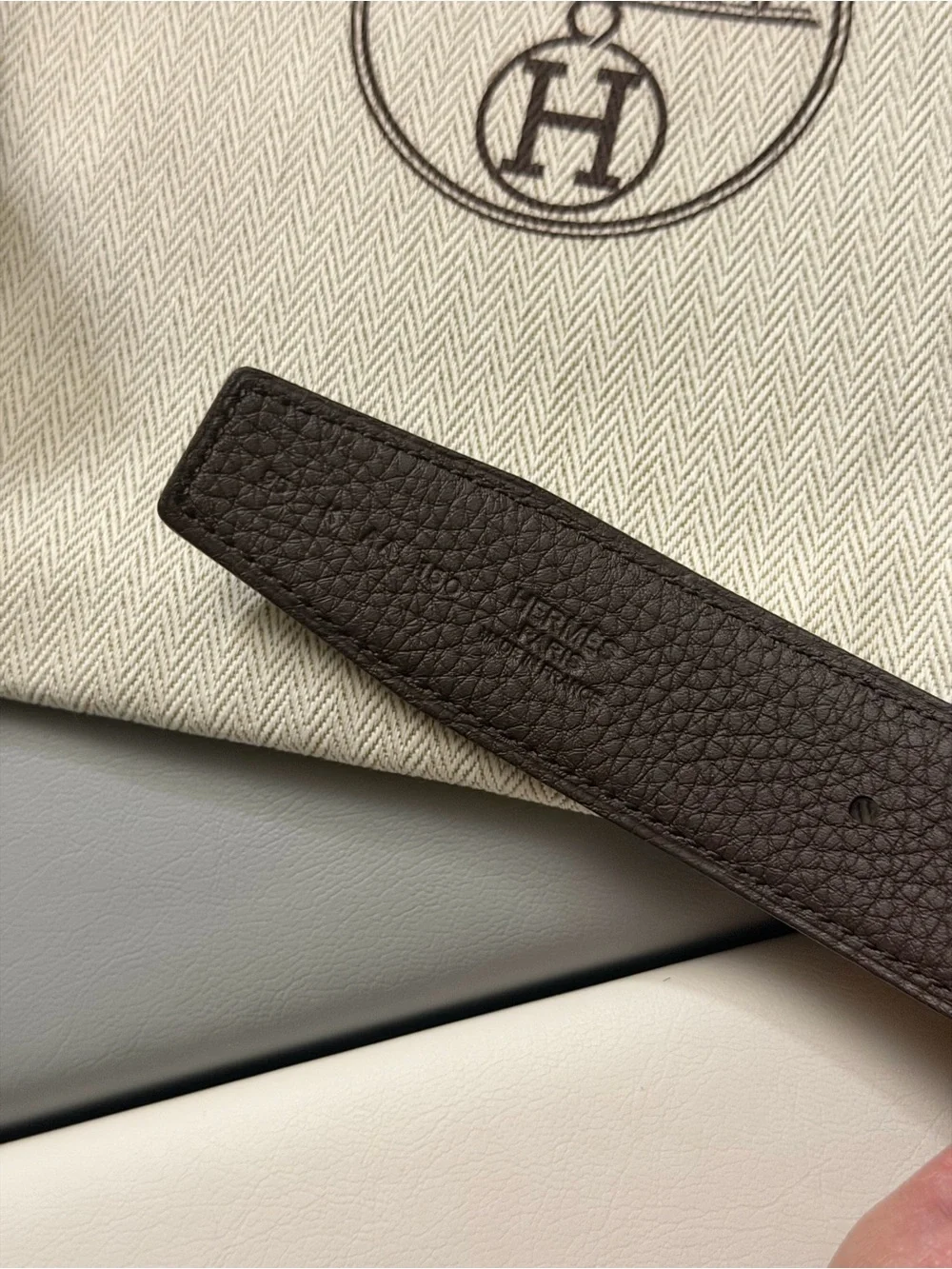 Hermes leather black purchased