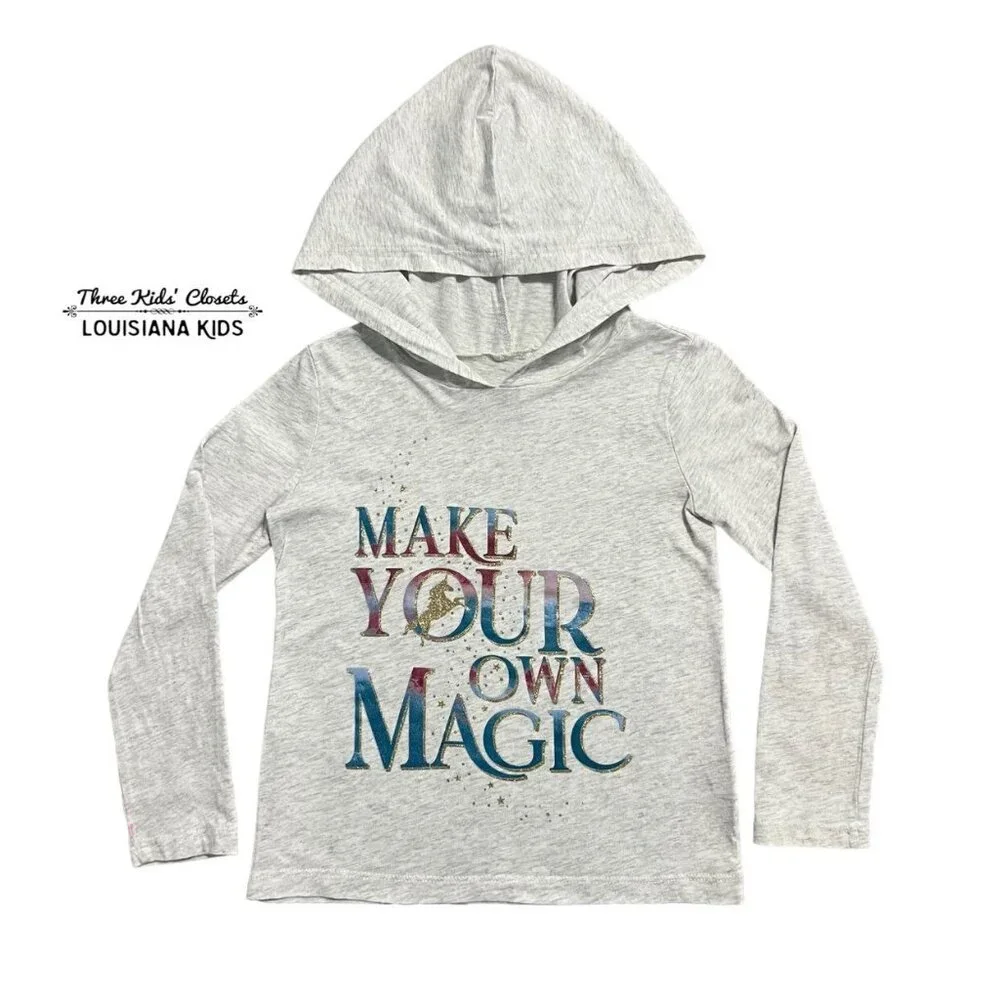 Carter's Sz 5 Make Your Own Magic Unicorn Hooded Shirt
