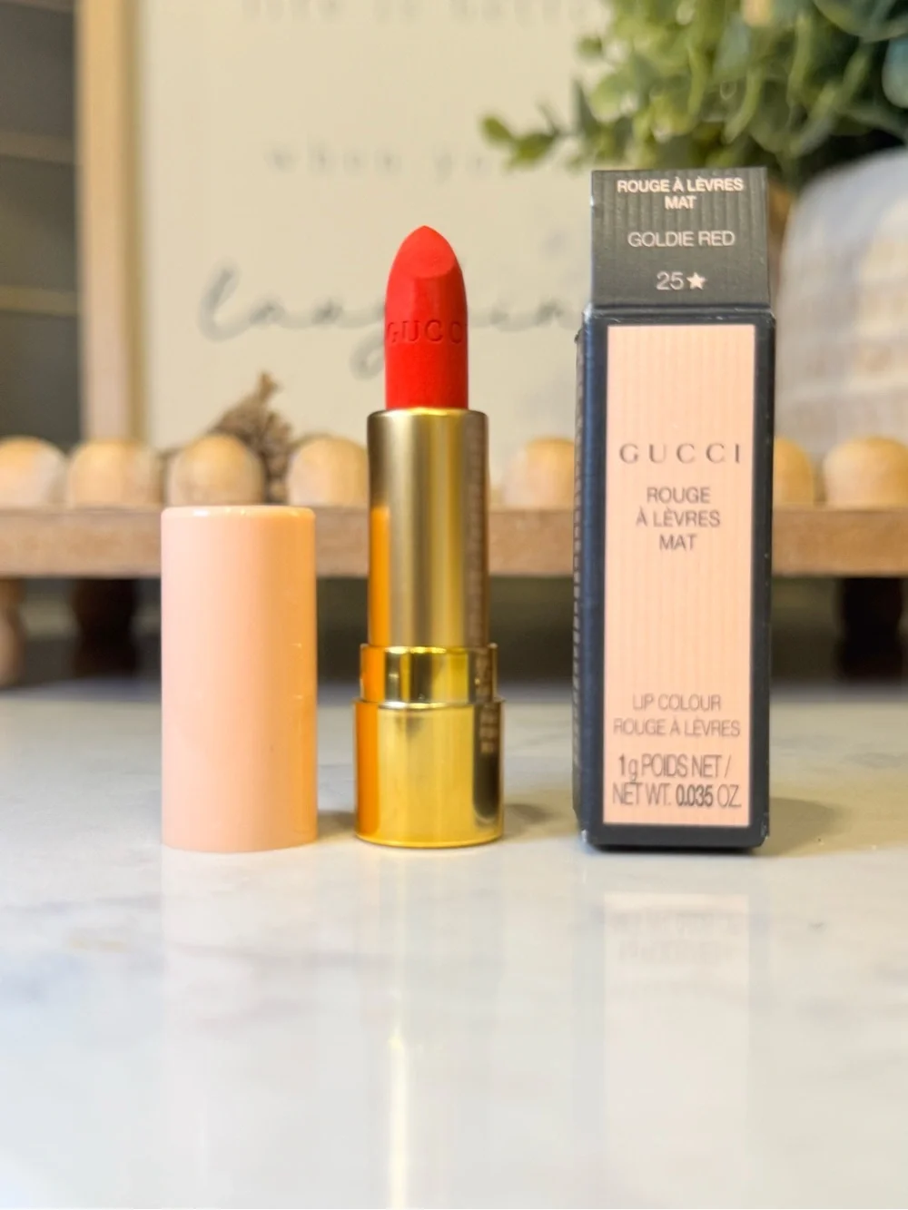 Gucci Matte Lipstick in Vibrant Red